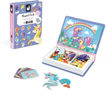 Купить игрушку музыкальную и развивающую Магнітна книга JANOD Єдиноріжки (J02584) | Фото 3