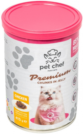 Вологий корм для котів Pet Chef з Куркою 415 г (4820255193564) Вологий корм для котів Pet Chef з Куркою 415 г (4820255193564) | Фото 8