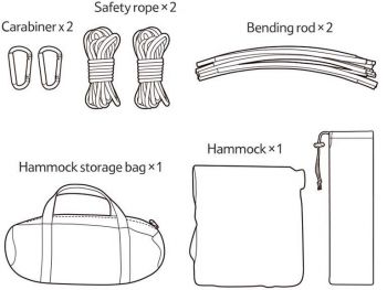 Гамак з дугами без перекидання Naturehike NH22DC008, темно-синій (6927595700747) Гамак з дугами без перекидання Naturehike NH22DC008, темно-синій (6927595700747) | Фото 5