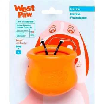 Іграшка для собак West Paw Toppl XLarge Топпл для ласощів дуже великий оранжевий (ZG085TNG) | Фото 1