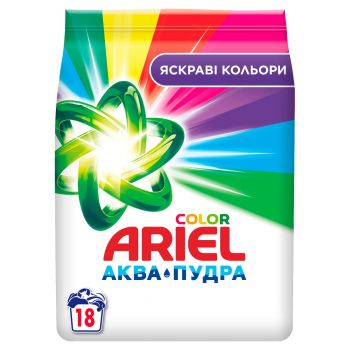 Купить стиральное средство Пральний порошок ARIEL Аква-Пудра Колор Автомат 2.7кг (8006540536735) | Фото 1