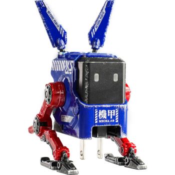 Зарядний пристрій GravaStar Alpha65 65Вт 2XUSB-C/USB-A, War-Damaged Blaze Blue (GRAVASTARA65_OPP_EUK) | Фото 1