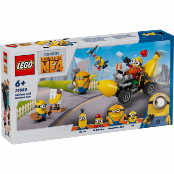 Купить конструктор Конструктор LEGO Minions Посіпаки й банановий автомобіль (75580) | Фото 1