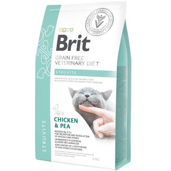 Brit VetDiets при струвітному типі МКБ з горохом та куркою 2 кг (8595602528271) | Фото 1