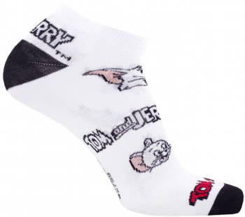 Шкарпетки дитячі Duna 38-40 1 пара біло-чорні з принтом Tom and Jerry (4823094650298) | Фото 4