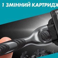 Купить сменный картридж для бритвенных станков Змінні картриджі GILLETTE Mach 3 Деревне вугілля, 2 шт (8700216062664) | Фото 7