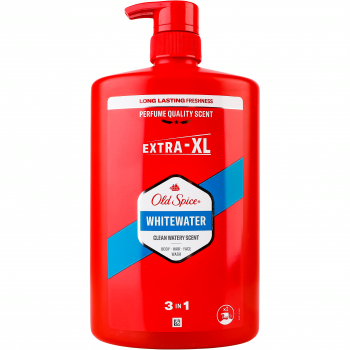 Гель для душу + шампунь Old Spice 3in1 Whitewater 1000мл (8006540818862) | Фото 1