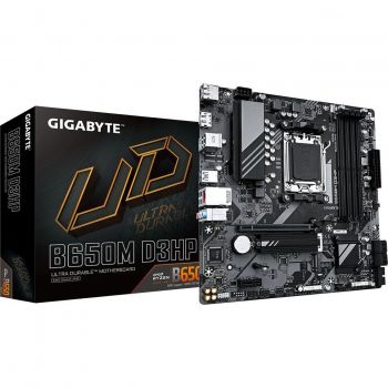 Материнська плата GIGABYTE B650M D3HP sAM5 B650 4xDDR5 M.2 HDMI DVI mATX (B650M_D3HP) | Фото 1