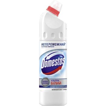 Засіб для чищення унітазу DOMESTOS Ультра білий 750 мл (8720181679070) | Фото 1