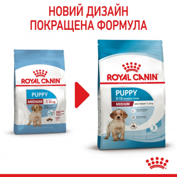 Сухий корм для цуценят Royal Canin Medium Puppy середніх порід собак 1кг (3182550402439) Сухий корм для цуценят Royal Canin Medium Puppy середніх порід собак 1кг (3182550402439) | Фото 5