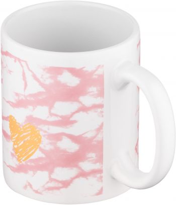 Чашка Ardesto Hello, 330мл, кераміка, біло-рожевий (AR3048WP) Чашка Ardesto Hello, 330мл, кераміка, біло-рожевий (AR3048WP) | Фото 3