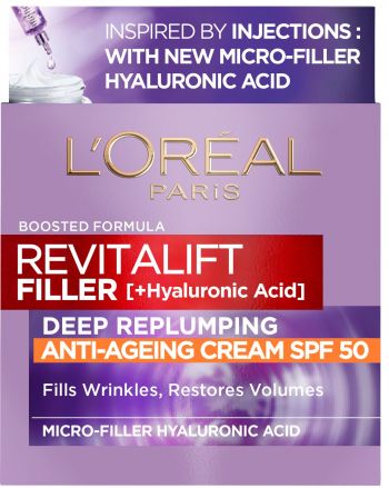 Крем-догляд денний L'Oreal Paris Revitalift Filler Х3 антивіковий з SPF-50 50мл (3600523982745) | Фото 8