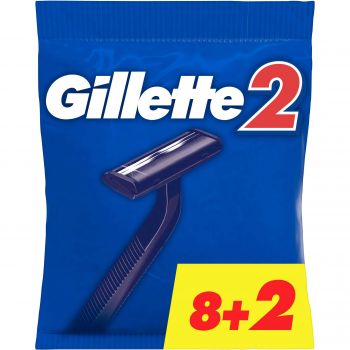 Бритва без змінних картриджів GILLETTE 2, 10 шт (8700216169028) | Фото 2