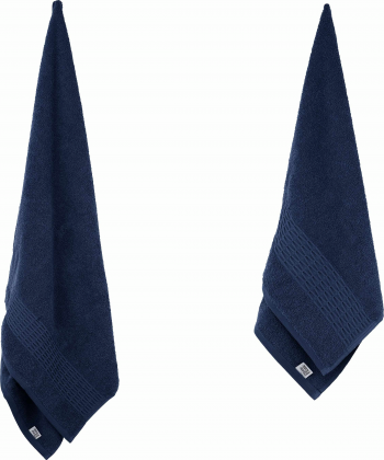 Набір рушників махрових ARDESTO Lotus 50х90см, 70х140см, 2шт, темно синій (ART2357DB) | Фото 7