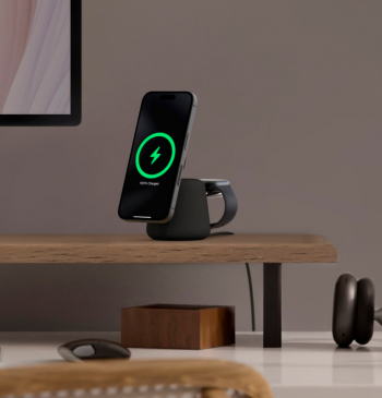 Бездротовий зарядний пристрій Belkin 2в1 MagSafe iPhone/Watch/AirPods Charcoal Mass (WIZ020VFH36) Бездротовий зарядний пристрій Belkin 2в1 MagSafe iPhone/Watch/AirPods Charcoal Mass (WIZ020VFH36) | Фото 4