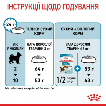 Сухий корм для цуценят Royal Canin X-Small Puppy мініатюрних порід собак 3кг (3182550793636) | Фото 8