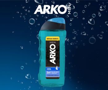 Гель для душу та шампунь ARKO Men 2 in 1 Cool (8690506490867) | Фото 4