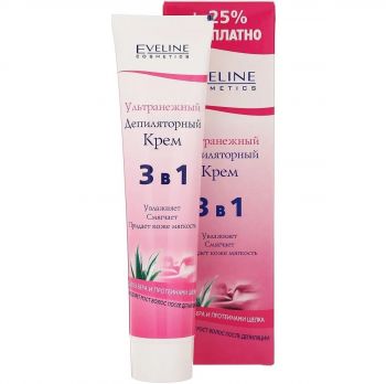 Eveline Cosmetics Крем депіляторний для обличчя ультраніжний 3в1, 125 мл (5901964016746) | Фото 1