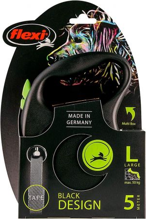 Повідець-рулетка Flexi Black Design L до 50 кг 5 м зелений (4000498034125) Повідець-рулетка Flexi Black Design L до 50 кг 5 м зелений (4000498034125) | Фото 3