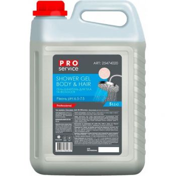Гель-шампунь з бальзамом для тіла та волосся Pro service Soft 5 л (4823071625875) | Фото 1