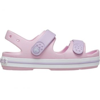Сандалі для дівчаток Crocs Crocband Cruiser Sandal K Sdt 209423-84I 28-29 (C11 US) рожеві | Фото 1