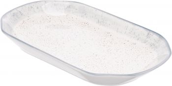 Блюдо овальне ARDESTO Siena 25х13 см, біло-сіра (AR2925SW) | Фото 3