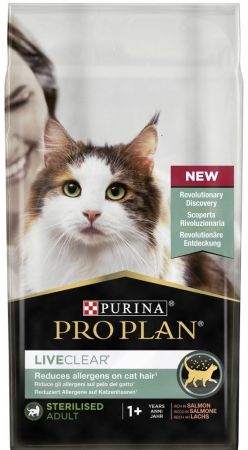 Сухий корм для дорослих кішок Purina Pro Plan LiveClear Sterilised з лососем, 1.4 кг (7613287232700) | Фото 2