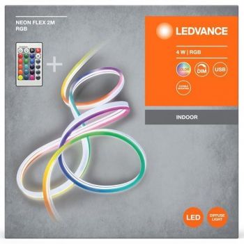 Стрічка світлодіодна LEDVANCE Neon Flex 4W, 2M RGB USB RC (4099854095306) Стрічка світлодіодна LEDVANCE Neon Flex 4W, 2M RGB USB RC (4099854095306) | Фото 9