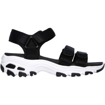 Сандалі жіночі Skechers D'Lites - Fresh Catch 31514 BLK 39 (9 US) чорно-білі (KW4501-90	) | Фото 1
