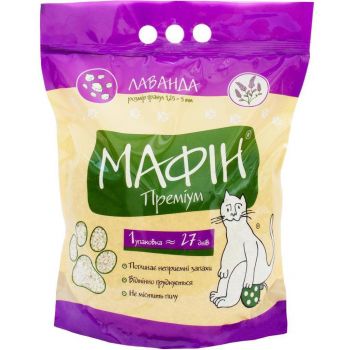 Наповнювач бентонітовий Мафін з ароматом лаванди 4 кг (4820269060128) | Фото 1