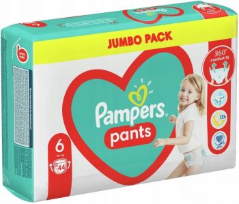 Підгузки-трусики PAMPERS Pants Giant (15+ кг) Джамбо, 44 шт (8006540069356) | Фото 10