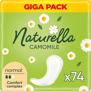 Купить средство женской гигиены Прокладки гігієнічні щоденні NATURELLA Camomile Normal 74 шт (8006540100806) | Фото 1