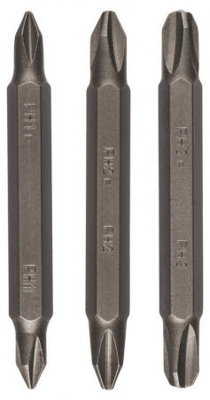 Набір двосторонніх біт BOSCH PH/PH, 60мм, 3шт (2.609.255.961) | Фото 2