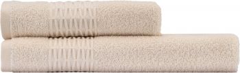 Набір махрових рушників ARDESTO Lotus 2 шт., 50х90см, 70х140см, айворі. (ART2357IV) | Фото 6