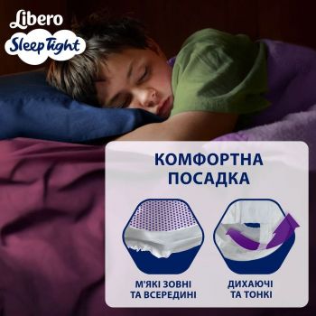 Підгузки-трусики LIBERO Sleep Tight розмір 10 35-60 кг 9 шт (7322541180816) | Фото 3