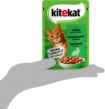 Вологий корм для котів КІТЕКАТ з Кролик в соусі 85г Вологий корм для котів КІТЕКАТ з Кролик в соусі 85г | Фото 2