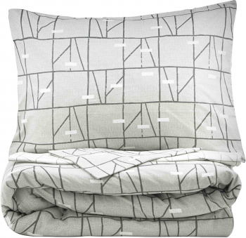 Набір постільної білизни 2,0сп ARDESTO Gloria, 200х220см, сатин, геометрія, сірий (ART2022PG) Набір постільної білизни 2,0сп ARDESTO Gloria, 200х220см, сатин, геометрія, сірий (ART2022PG) | Фото 2