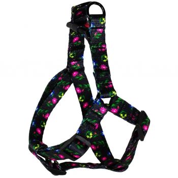 Шлея Lucky Pet капронова Квіткова ніч 10мм/26-40см (4820276191730) | Фото 1