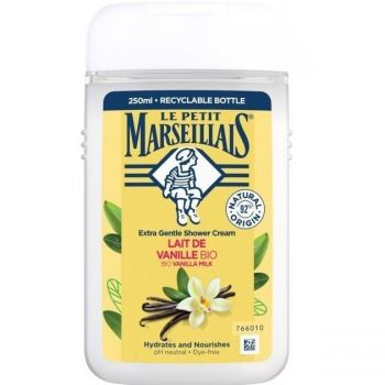 Гель для душу Le Petit Marseillais БІО Ванільне молоко 250мл (3574661711362) | Фото 1