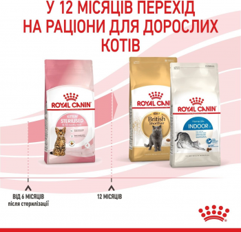Сухий корм для стерилізованих кошенят Royal Canin Kitten Sterilised 400г Сухий корм для стерилізованих кошенят Royal Canin Kitten Sterilised 400г | Фото 9