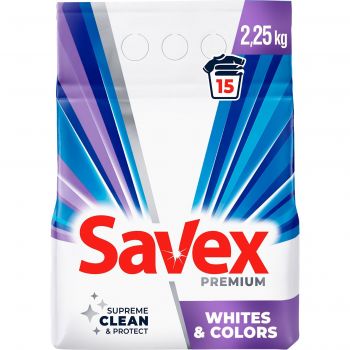 Пральний порошок Savex Premium Whites&Colors 2.25 кг (3800024047879) | Фото 1