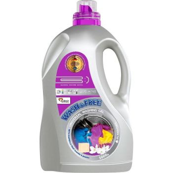 Універсальний гель для прання Wash&Free жасмин та лаванда з марсельським милом 5л | Фото 1