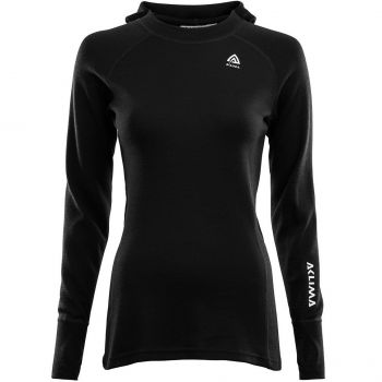 Худі жіноче ACLIMA WarmWool 200 Hood Sweater Women Jet Black S (105384) | Фото 1