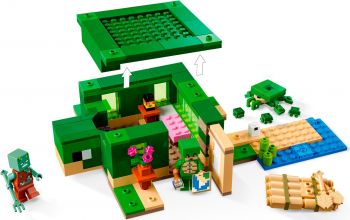 Конструктор LEGO Minecraft Пляжний будиночок у вигляді черепахи (21254) Конструктор LEGO Minecraft Пляжний будиночок у вигляді черепахи (21254) | Фото 6