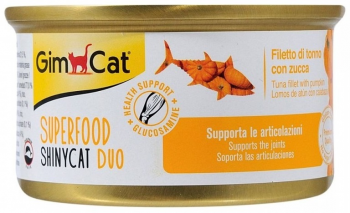 Вологий корм для котів GimCat Shiny Cat Superfood тунець та гарбуз 70 г (4002064414737) | Фото 3