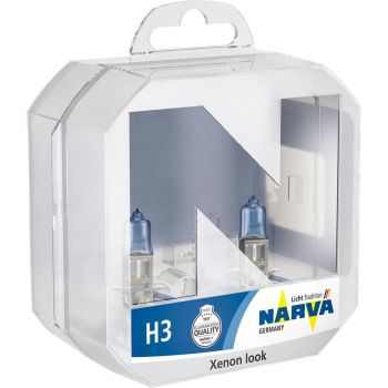 Лампа Narva галогенова 12V H3 55W Pk22S Range Power Xenon AT 4500K (2шт) (NV_48602.2BOX) | Фото 1