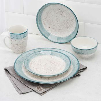 Тарілка супова Ardesto Siena 20 см, біло-блакитна (AR2920SWB) | Фото 3