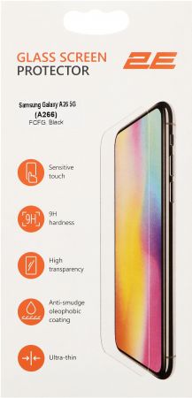Захисне скло 2E для SAMSUNG Galaxy A26 5G (A266), 2.5D FCFG, (1 Pack), Black border | Фото 2