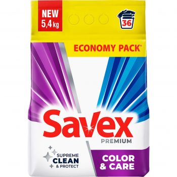 Купить стиральное средство Пральний порошок Savex Premium Color&Care 5.4 кг (3800024047947) | Фото 1