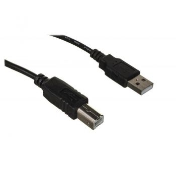 DIGITUS ASSMANN USB 2.0 (AM/BM) 3m, black (AK-300102-030-S) | Фото 1